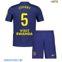 Camisa de time de futebol Atletico Madrid Johnny Cardoso #5 Replicas 2º Equipamento Infantil 2025-26 Manga Curta (+ Calças curtas)